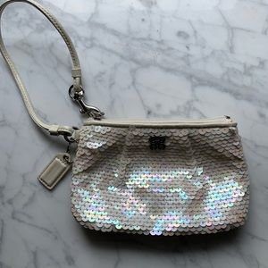 Authentic Coach Sequin  Wristlet